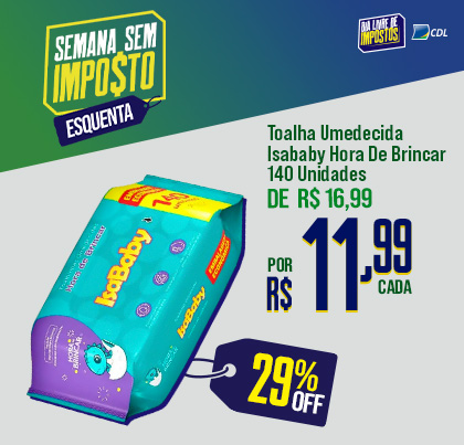 Toalha Umedecida Isababy