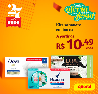 Kit sabonetes em barra