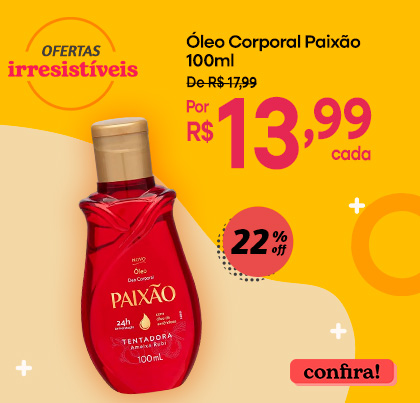 [F2-Unilever] Ofertas Irresistíveis Óleo Corporal Paixão 100ml 13,99 [05-25]