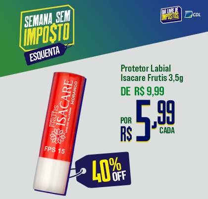 Protetor Labial Isacare Fructis