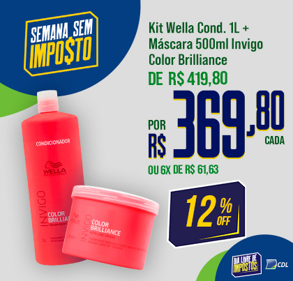 Kit Wella Cond 1 litro + Máscara 500g