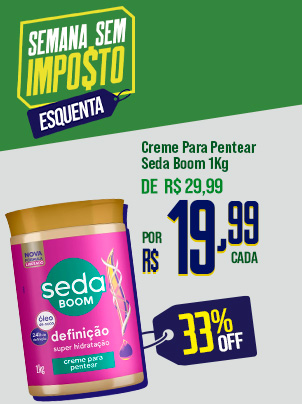Creme para pentear Seda Boom 1kg