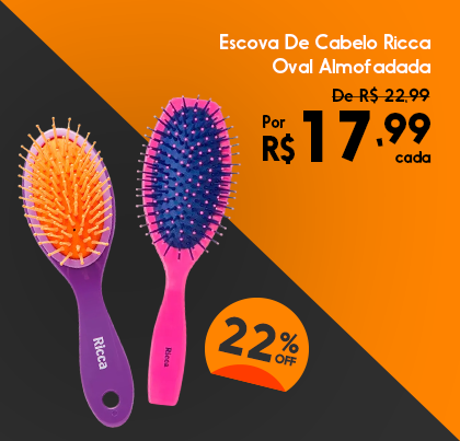 Escova De Cabelo Ricca Oval 