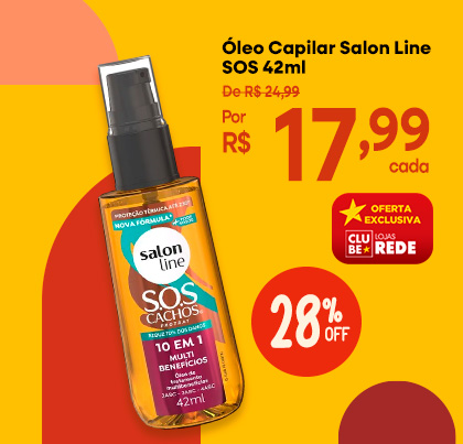 Óleo Capilar Salon Line SOS