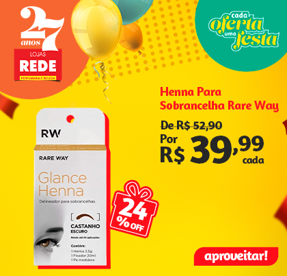 henna para sobrancelha rare way