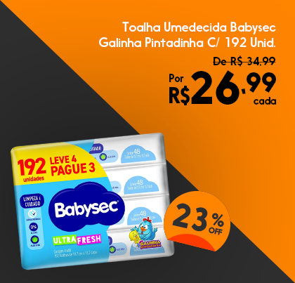 Toalha Umedecida Babysec 