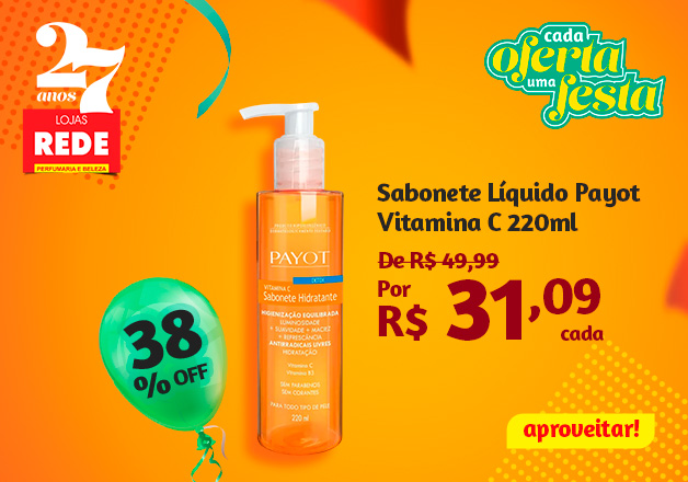Sabonete Liquido Payot Vit. C