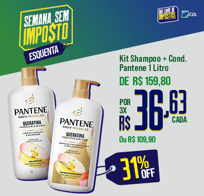 Kit Shampoo + Cond Pantene 1 lt 
