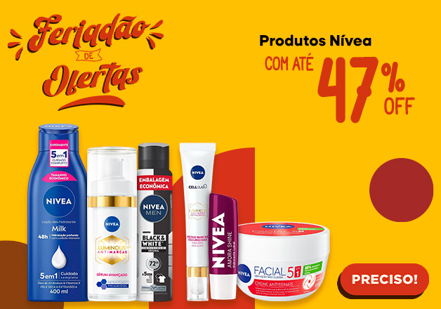 NIVEA ATÉ 47%OFF
