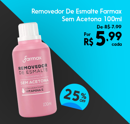 Removedor de esmalte Farmax