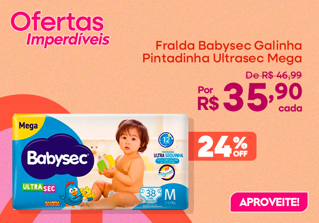 Fralda Babysec Galinha Pintadinha