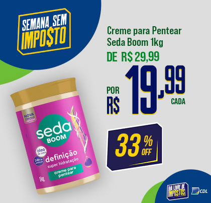 Creme para Pentear Seda Boom 1kg