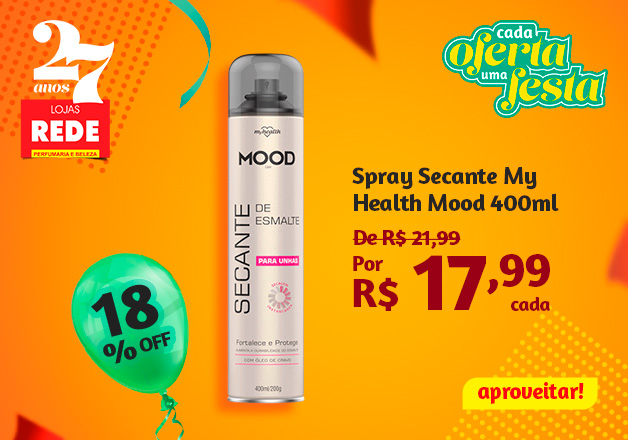 Spray Secante de Esmalte Health Mood