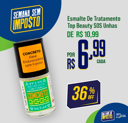 Esmalte de Tratamento Top Beauty SOS Unhas 