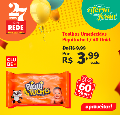 Toalhas Umedecidas Piquitucho