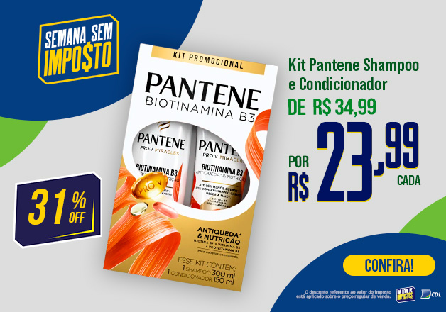 Kit Pantene Shampoo e Condicionador 