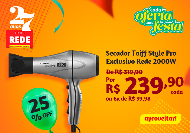 Secador Taiff Pro Rede