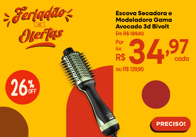 Escova Secadora  e Modeladora Gama