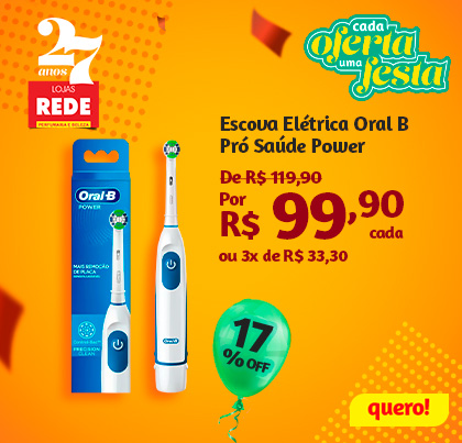 Escova Dental Elétrica Oral B