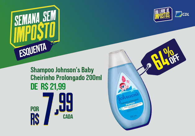 Shampoo Infantil Johnson's Cheirinho de Bebê 200ml
