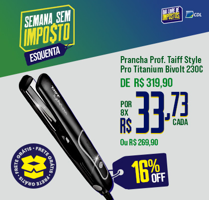 Prancha Profissional Taiff Style Pro 