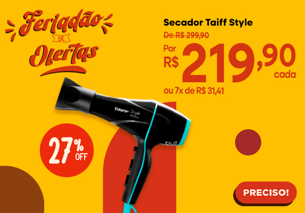 Secador de Cabelos Taiff Style