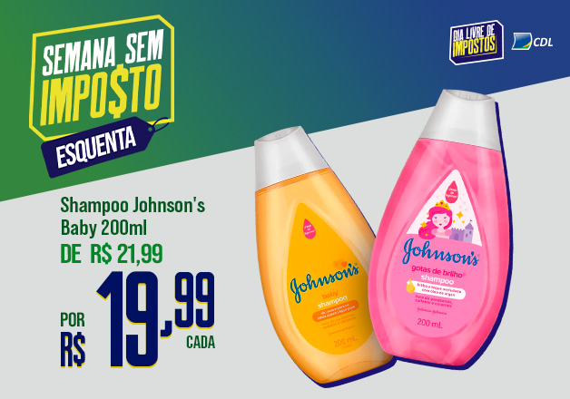 Shampoo Infantil Johnson's Cheirinho de Bebê 200ml