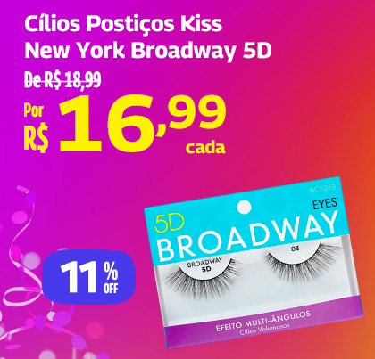 Cílios Postiços Kiss New York