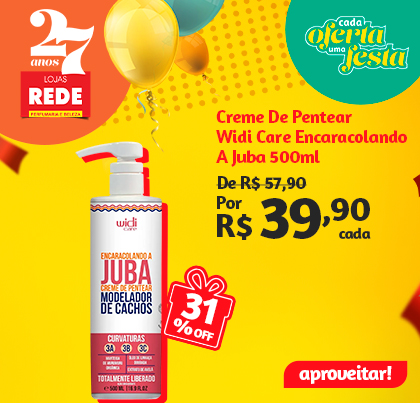 Creme de Pentear Widi Care Encaracolando a Juba