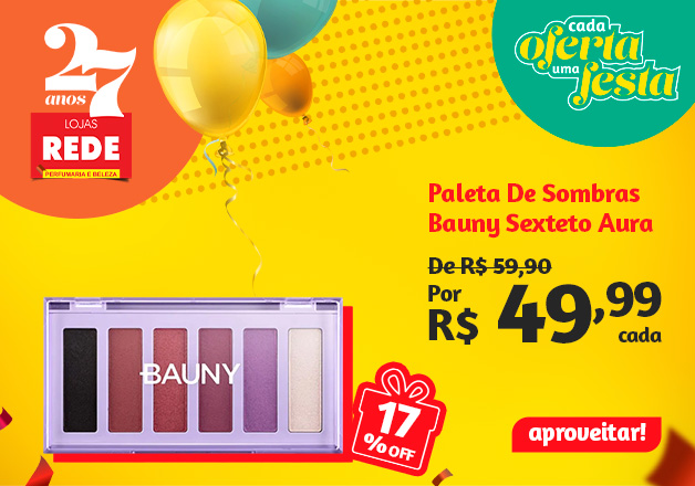 Paleta De Sombras Bauny Sexteto Aura