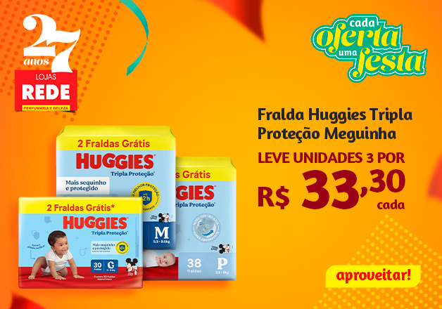 Fralda Huggies Meguinha