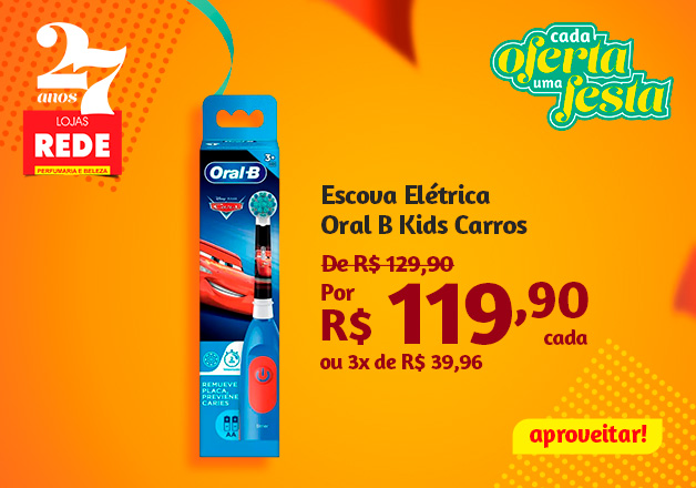 Escova Eletrica Oral B Kids