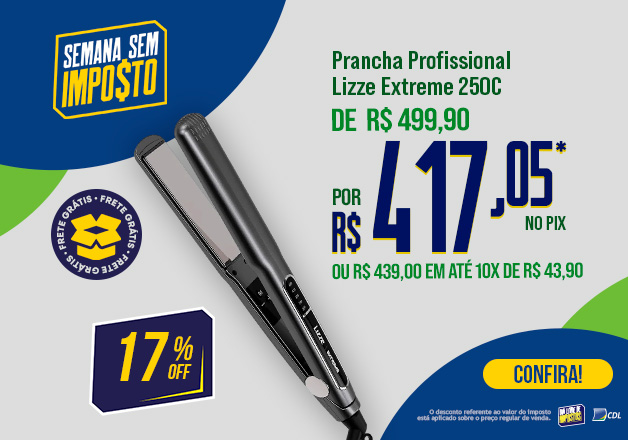 Prancha Profissional Lizze Extreme