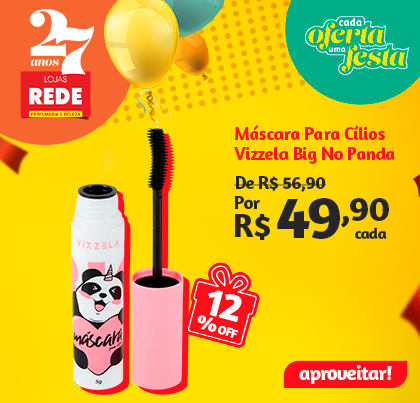 Máscara Para Cílios Vizzela Big No Panda