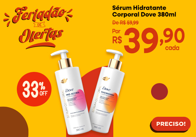 loção hidratante dove serum corporal 380ml