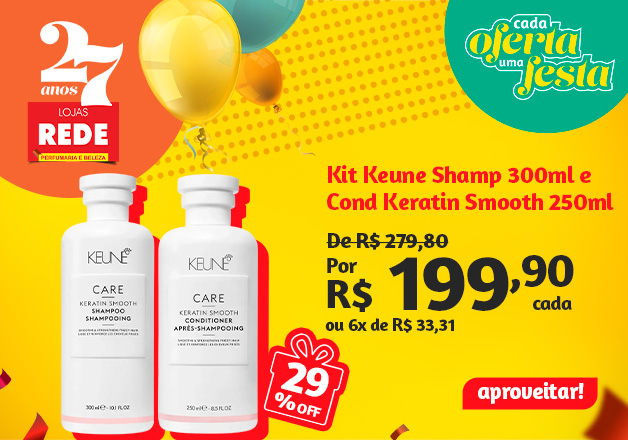 Kit Keune Shampoo 300ml E Condicionador 