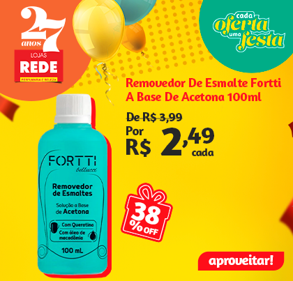 Removedor De Esmalte Fortti 