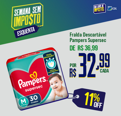 Fralda Descartável Pampers