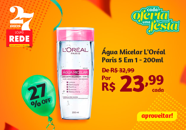 Água Micelar L'Oréal Paris 5 Em 1
